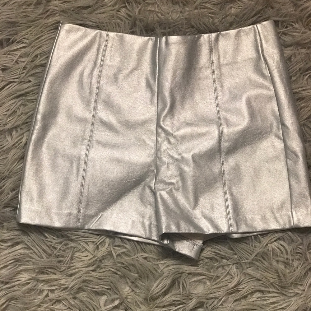 Silver forever 21 shorts